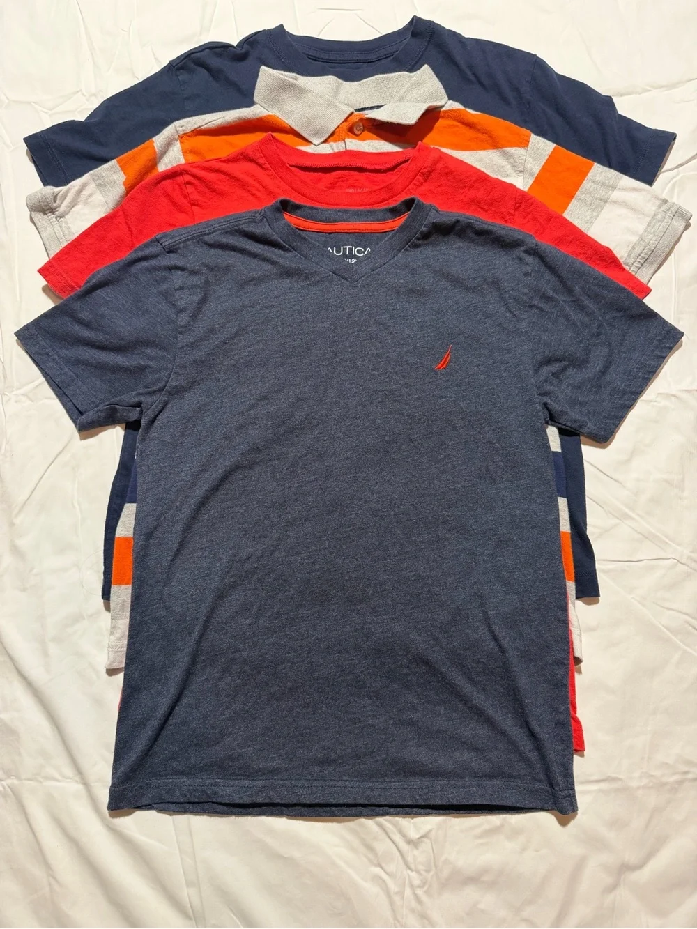 Boys Shirt Bundle Size 10/12 6p Nautica, Old Navy, Under Armour, Class Club